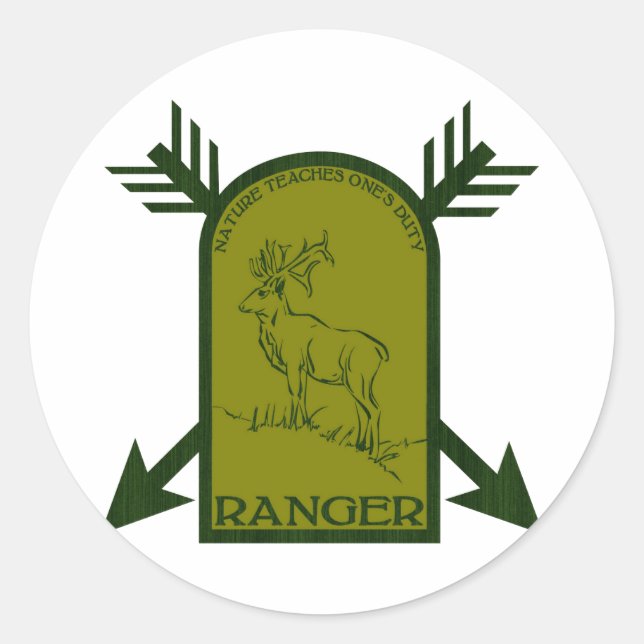 Ranger Classic Round Sticker (Front)