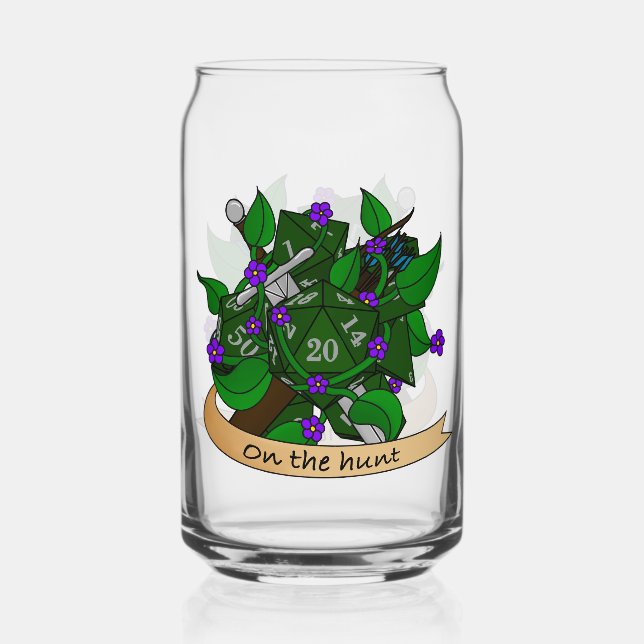 Ranger Dice Design Can Glass (Front)
