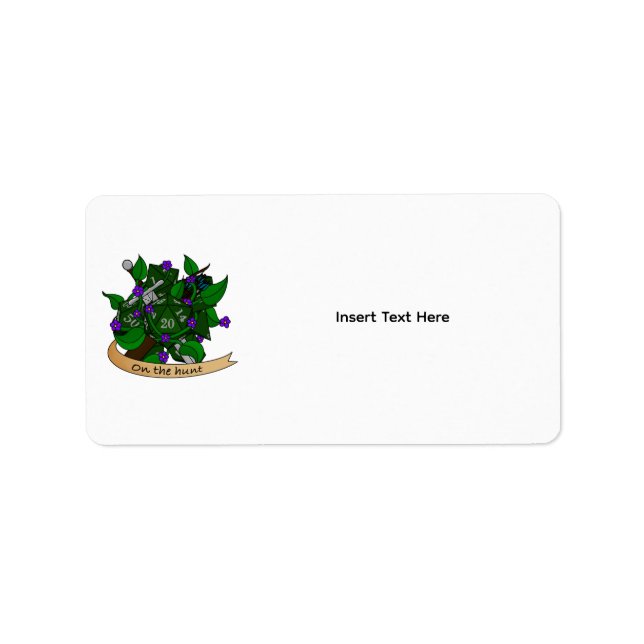 Ranger Dice Design Label (Front)