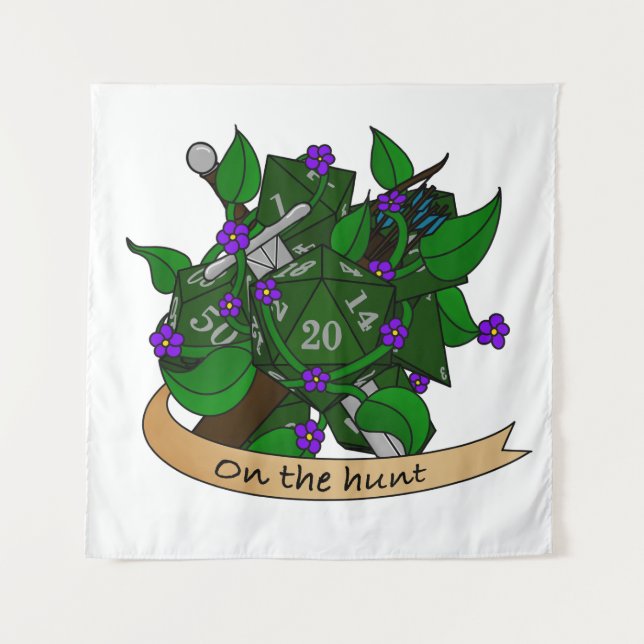 Ranger Dice Design Tapestry (Front)