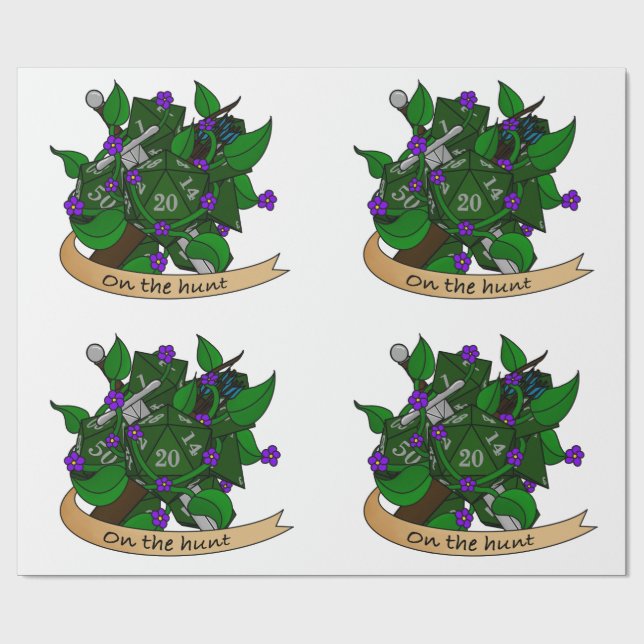 Ranger Dice Design Wrapping Paper (Flat)