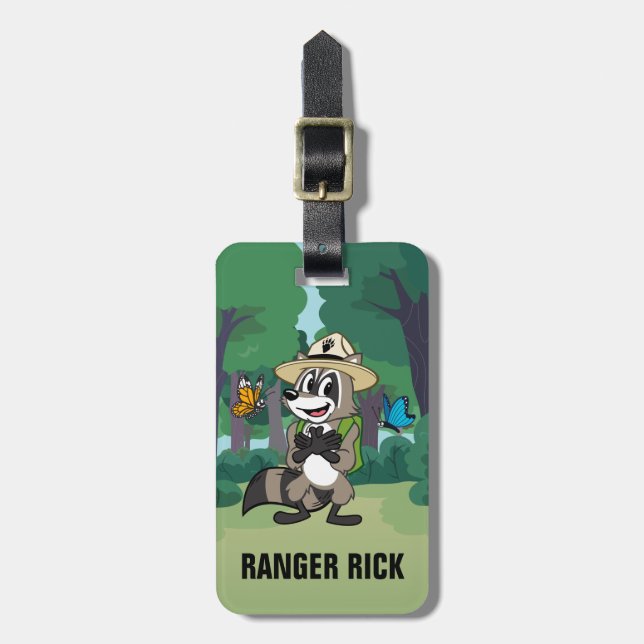 Ranger Rick | Butterfly Hero - Butterfly Sign Luggage Tag (Front Vertical)