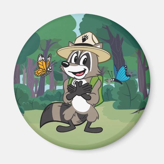 Ranger Rick | Butterfly Hero - Butterfly Sign Magnet (Front)