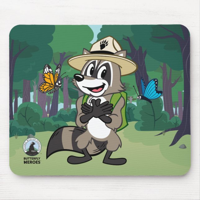 Ranger Rick | Butterfly Hero - Butterfly Sign Mouse Mat (Front)