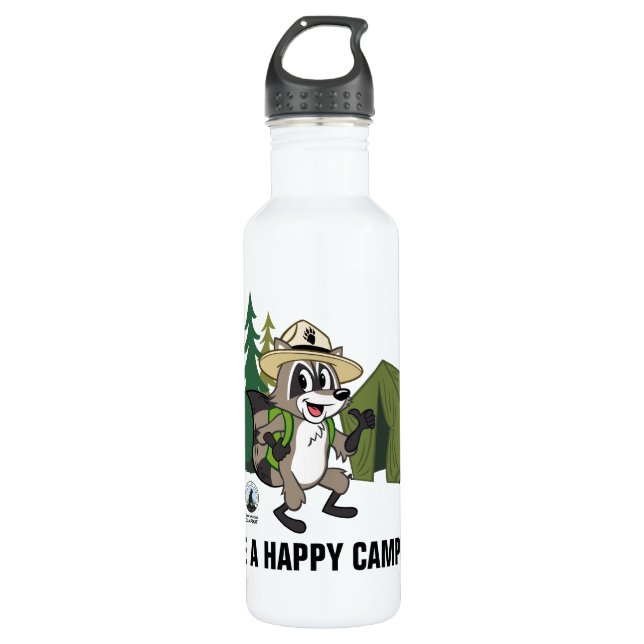 Ranger Rick | Great American Campout -Tent 710 Ml Water Bottle (Front)