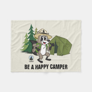 Ranger Rick   Great American Campout -Tent Fleece Blanket