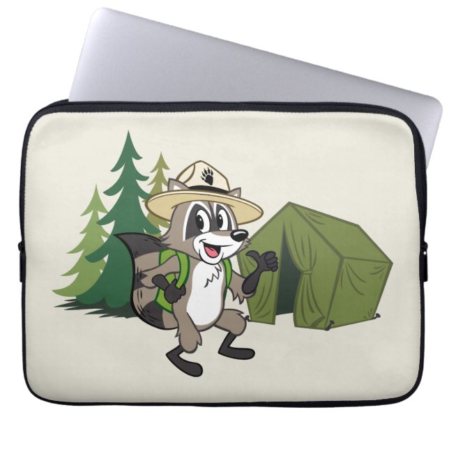 Ranger Rick | Great American Campout -Tent Laptop Sleeve (Front)