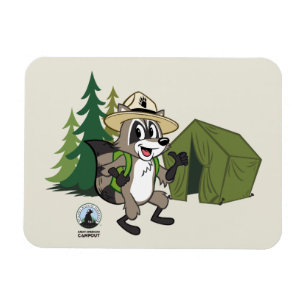 Ranger Rick Great American Campout -Tent Magnet
