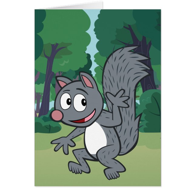 Ranger Rick | Grey Squirrel Waving (Front)