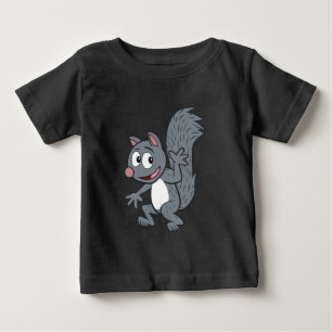 Ranger Rick Grey Squirrel Waving Baby T-Shirt