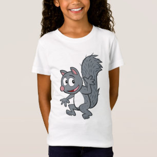 Ranger Rick   Grey Squirrel Waving T-Shirt