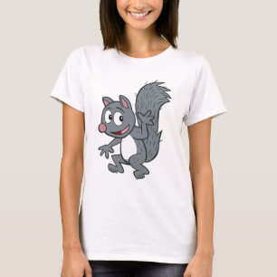 Ranger Rick   Grey Squirrel Waving T-Shirt
