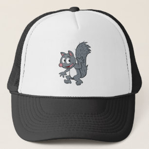 Ranger Rick   Grey Squirrel Waving Trucker Hat