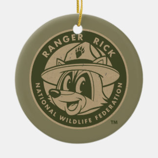 Ranger Rick | Ranger Rick Khaki Logo Ceramic Tree Decoration