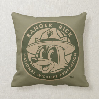 Ranger Rick | Ranger Rick Khaki Logo Cushion