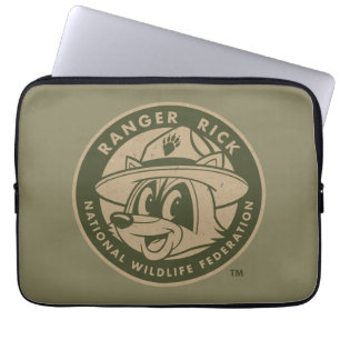Ranger Rick   Ranger Rick Khaki Logo Laptop Sleeve