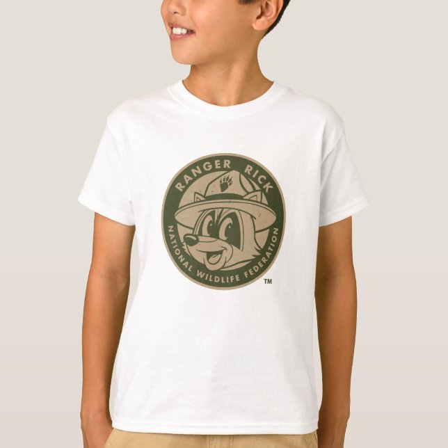 Ranger Rick | Ranger Rick Khaki Logo T-Shirt (Front)