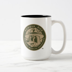 Ranger Rick   Ranger Rick Khaki Logo Two-Tone Coffee Mug