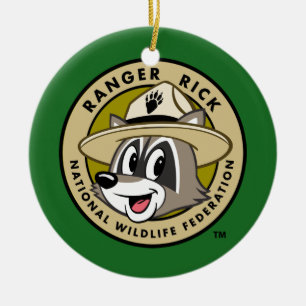 Ranger Rick   Ranger Rick Logo Ceramic Tree Decoration