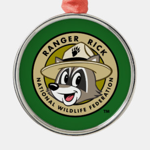 Ranger Rick   Ranger Rick Logo Metal Tree Decoration