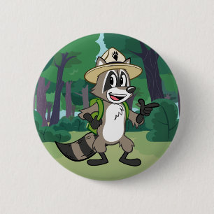 Ranger Rick   Ranger Rick Pointing 6 Cm Round Badge