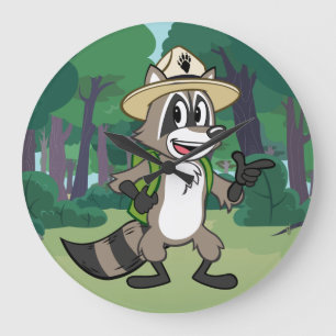 Ranger Rick Ranger Rick Pointing Large Clock