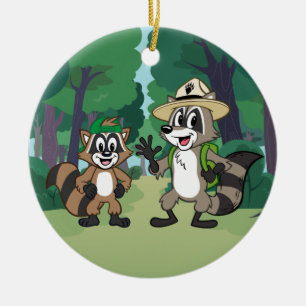 Ranger Rick   Ranger Rick & Ricky Ceramic Tree Decoration