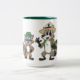 Ranger Rick   Ranger Rick & Ricky Two-Tone Coffee Mug