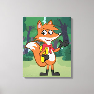 Ranger Rick Scarlett Fox Waving Canvas Print