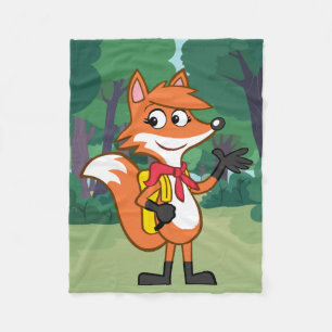 Ranger Rick   Scarlett Fox Waving Fleece Blanket