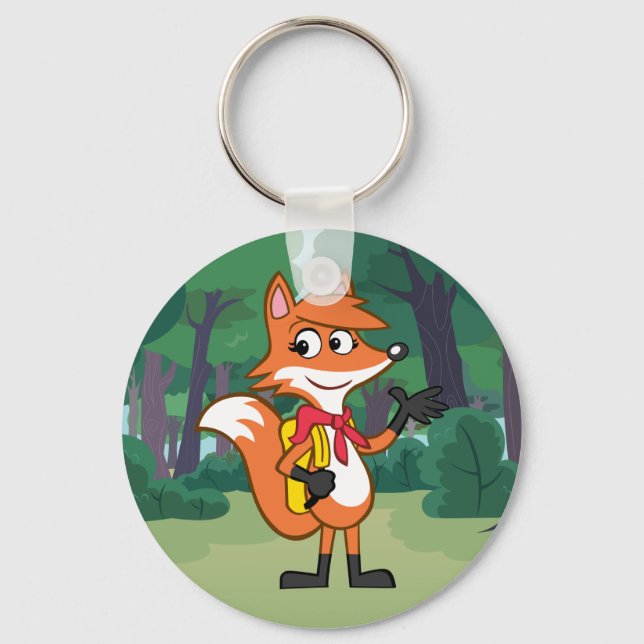 Ranger Rick | Scarlett Fox Waving Key Ring (Front)