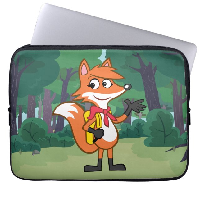 Ranger Rick | Scarlett Fox Waving Laptop Sleeve (Front)
