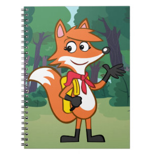 Ranger Rick Scarlett Fox Waving Notebook