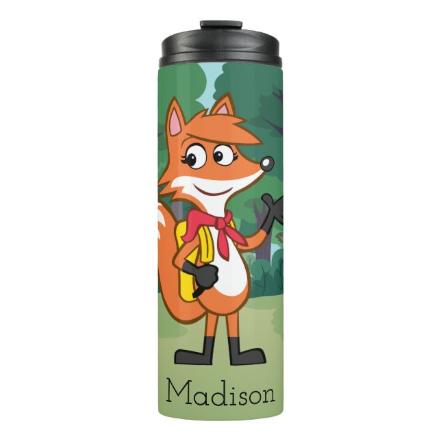 Ranger Rick | Scarlett Fox Waving Thermal Tumbler (Front)