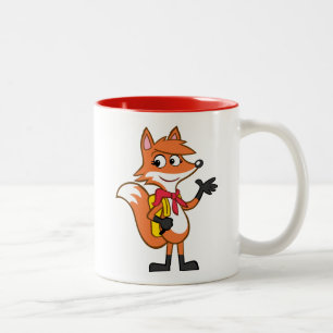 Ranger Rick   Scarlett Fox Waving Two-Tone Coffee Mug