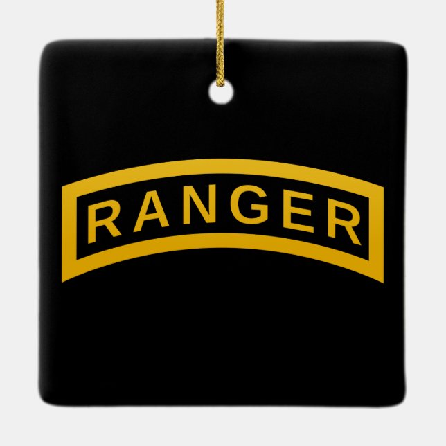 Ranger Tab Ceramic Ornament (Back)