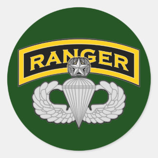 Ranger tab & Master Blaster wings Classic Round Sticker