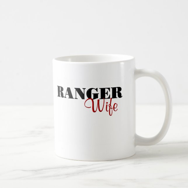 Ranger Wife (cursive) Coffee Mug (Right)