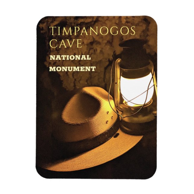Ranger's Hat and Lantern Timpanogos Cave, Utah Magnet (Vertical)