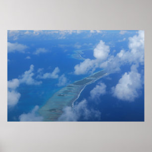 Rangiroa airplane view poster