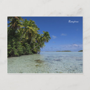 Rangiroa Blue Lagoon French Polynesia Postcard
