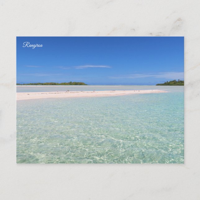 Rangiroa Blue Lagoon Postcard (Front)