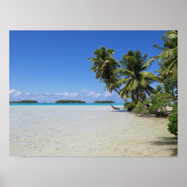 Rangiroa Blue Lagoon Poster (Front)