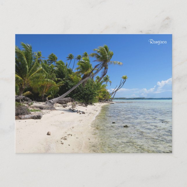 Rangiroa French Polynesia Holiday Postcard (Front)