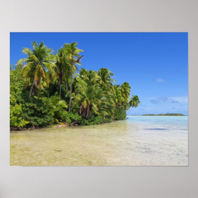 Rangiroa Palm Trees Poster (Front)