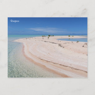 Rangiroa tropical beach postcard