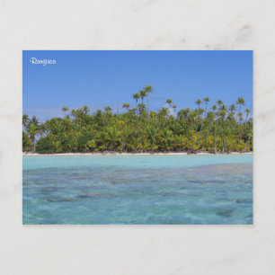 Rangiroa tropical island postcard