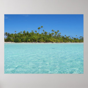 Rangiroa tropical island poster