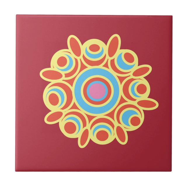 Rangoli design tile (Front)
