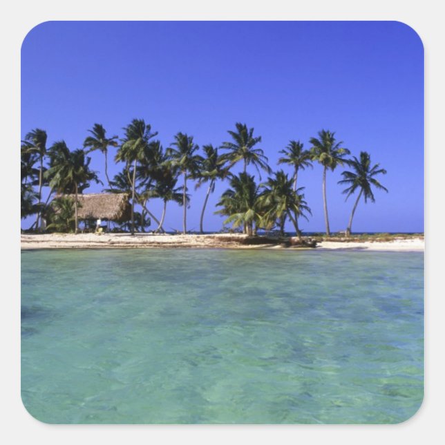 Ranguana Caye, Belise Square Sticker (Front)